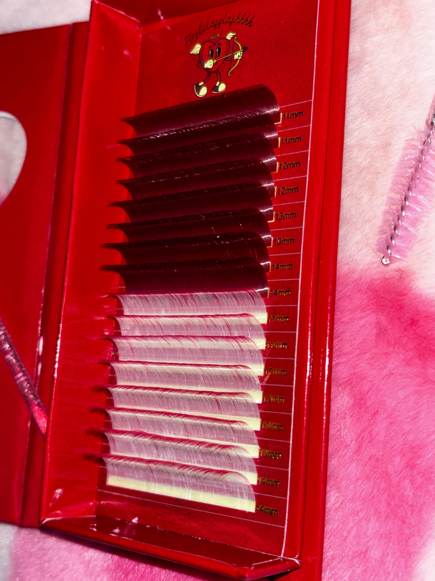 Valentines Colored Lash Tray